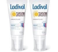 Ladival Urban Fluid SPF 50 - Crema solar mate facial con textura ultra ligera adecuada para el uso diario 1 x 50 ml (Paquete de 2)