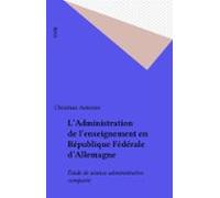 Ladministration De Lenseignement En République Fédérale Dallemagne (eb