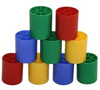 LADO - Aprendo a enhebrar cuentas - Super-Cilindros - Juego Educativo. Ensartar, clasificar, destreza Manual. 12 pzs