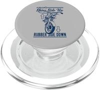 Lado Brillante de Goma Lateral hacia Abajo Divertido diseño de Motocicleta PopSockets PopGrip para MagSafe