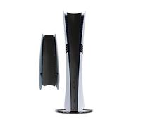 Lado de la consola película protectora pegatina para PS5 Pro Disc & Digital Edition,Calcomanía con tira protectora para Game Host,Accesorios Cubierta de la placa central (negro)