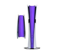 Lado de la consola película protectora pegatina para PS5 Pro Disc & Digital Edition,Calcomanía con tira protectora para Game Host,Accesorios Cubierta de la placa central (púrpura)