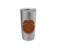Lado salvaje poderoso pecho orangután fuerza bellezas Vaso térmico de acero inoxidable de doble pared