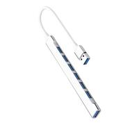 Lado USB USB de alta velocidad, giratorio de estación de amarre portátil para ordenador portátil - dongle ultra delgado, muelle de ordenador estable, cubo USB multiporportante para ordenador u ordina