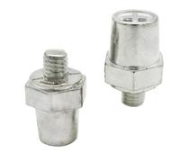 Lados después de la pinza de batería, poste de carga lateral de la batería, conector lateral positivo negativo adaptador de batería, conector de carga para aleación de plomo para coche y motocicleta