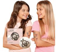 LaDot Tatuajes Temporales - Abeja Trabajadora y Muchos Diseños Más | Seguros Fáciles de Aplicar y Divertidos para Niños y Adultos