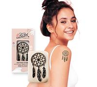 LaDot Tatuajes Temporales Adultos y Niños, Tatuajes Falsos Suaves para la Piel, Sello de Tattoo Temporal para el Cuerpo y el Brazo, Resistente al Agua, Atrapasueños