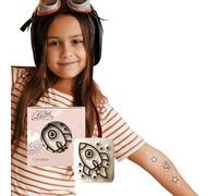 LaDot Tatuajes Temporales - Cohete al Cielo y Muchos Diseños Más | Seguros Fáciles de Aplicar y Divertidos para Niños y Adultos