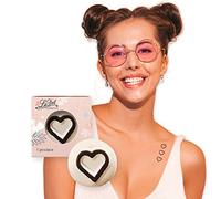 LaDot Tatuajes Temporales - Corazón Brillante y Muchos Diseños Más | Seguros Fáciles de Aplicar y Divertidos para Niños y Adultos