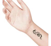 LaDot Tatuajes Temporales - Dragón y Muchos Diseños Más | Seguros Fáciles de Aplicar y Divertidos para Niños y Adultos