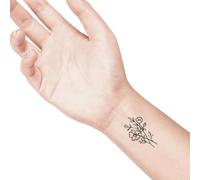 LaDot Tatuajes Temporales - Flores Silvestres y Muchos Diseños Más | Seguros Fáciles de Aplicar y Divertidos para Niños y Adultos