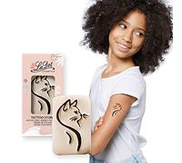 LaDot Tatuajes Temporales - Gato y Muchos Diseños Más | Seguros Fáciles de Aplicar y Divertidos para Niños y Adultos