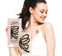 LaDot Tatuajes Temporales Adultos y Niños, Tatuajes Falsos Suaves para la Piel, Sello de Tattoo Temporal para el Cuerpo y el Brazo, Resistente al Agua, Mariposa