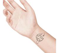 LaDot Tatuajes Temporales - Mosca Alrededor del Mundo y Muchos Diseños Más | Seguros Fáciles de Aplicar y Divertidos para Niños y Adultos