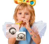 LaDot Tatuajes Temporales - Oso Acogedor y Muchos Diseños Más | Seguros Fáciles de Aplicar y Divertidos para Niños y Adultos