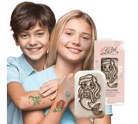 LaDot Tatuajes Temporales - Sirena y Muchos Diseños Más | Seguros Fáciles de Aplicar y Divertidos para Niños y Adultos