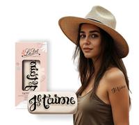 LaDot Tatuajes Temporales - Te quiero y Muchos Diseños Más | Seguros Fáciles de Aplicar y Divertidos para Niños y Adultos