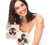 LaDot Tatuajes Temporales - Triskelión Místico y Muchos Diseños Más | Seguros Fáciles de Aplicar y Divertidos para Niños y Adultos