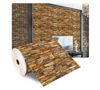 Ladrillo 3d Adhesivo Pared,Paneles Decorativos par Pegatinas de pared 3D, paneles de ladrillo de imitación de espuma, papel tapiz autoadhesivo impermeable for decoración de sala de estar, cocina y dor