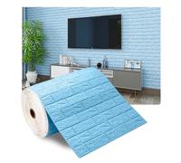 Ladrillo 3d Adhesivo Pared,Paneles Decorativos par Pegatinas de pared 3D, paneles de ladrillo de imitación de espuma, papel tapiz autoadhesivo impermeable for decoración de sala de estar, cocina y dor
