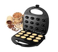 Ladrillo de gofres de tuerca automática, máquina de nogal eléctrica | Diseño de calentamiento rápido - tostadora, cocina, desayuno, desayuno, dispositivo , bis