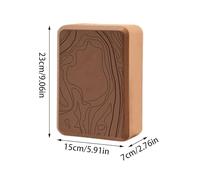 Ladrillo de yoga - bloque de equipo equilibrio antideslizante, herramienta soporte estiramiento EVA, diseño espuma, categoría accesorios fitness para mujeres, hombres y gimnasio, 23x15x7 cm