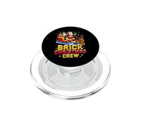 Ladrillo Navidad Crew Disfraz Master Builder Block Navidad Niños PopSockets PopGrip para MagSafe
