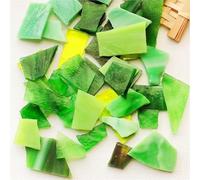 ladrillos de cristal mosaico de vidrio, 100g Mica Mosaic Tiles Irregular DIY Craft Multicolor Glass Materials Home Decoration(Color-03)