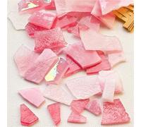 ladrillos de cristal mosaico de vidrio, 100g Mica Mosaic Tiles Irregular DIY Craft Multicolor Glass Materials Home Decoration(Color-18)