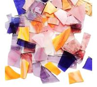 ladrillos de cristal mosaico de vidrio, 100g Mica Mosaic Tiles Irregular DIY Craft Multicolor Glass Materials Home Decoration(Color-11)