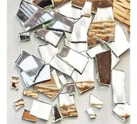 ladrillos de cristal mosaico de vidrio, 100g Mica Mosaic Tiles Irregular DIY Craft Multicolor Glass Materials Home Decoration(Color-15)