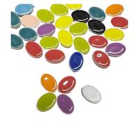 ladrillos de cristal mosaico de vidrio, 100g Multicolor Porcelain Mosaic Tiles DIY Craft Mosaic Making Materials(Color-02)