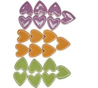 ladrillos de cristal mosaico de vidrio, 24 Pcs Heart Shape Porcelain Mosaic Tiles Multicolor 105g/3.5oz 2.3x2.25x0.6cm DIY Craft(Mix 8)