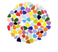 ladrillos de cristal mosaico de vidrio, DIY Star, Heart, Round, Oval, Flower Porcelain Mosaic Tiles Multicolor 200g(Color-08)