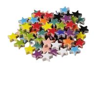 ladrillos de cristal mosaico de vidrio, DIY Star, Heart, Round, Oval, Flower Porcelain Mosaic Tiles Multicolor 200g(Color-03)