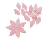 ladrillos de cristal mosaico de vidrio, Leaf Shaped Mosaic Tiles Stained Glass DIY Art Supplies Multicolor Multiple Sizes 35 Pcs(Dark Grey)