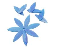 ladrillos de cristal mosaico de vidrio, Leaf Shaped Mosaic Tiles Stained Glass DIY Art Supplies Multicolor Multiple Sizes 35 Pcs(Green)