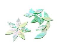 ladrillos de cristal mosaico de vidrio, Leaf Shaped Mosaic Tiles Stained Glass DIY Art Supplies Multicolor Multiple Sizes 35 Pcs(Multi-colored)
