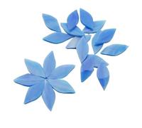 ladrillos de cristal mosaico de vidrio, Leaf Shaped Mosaic Tiles Stained Glass DIY Art Supplies Multicolor Multiple Sizes 35 Pcs(Brown)