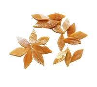 ladrillos de cristal mosaico de vidrio, Leaf Shaped Mosaic Tiles Stained Glass DIY Art Supplies Multicolor Multiple Sizes 35 Pcs(Silver)