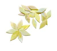 ladrillos de cristal mosaico de vidrio, Leaf Shaped Mosaic Tiles Stained Glass DIY Art Supplies Multicolor Multiple Sizes 35 Pcs(Sky Blue)