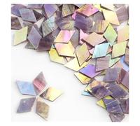 ladrillos de cristal mosaico de vidrio, Mosaic Glass Tiles Multicolor 1CM 50g DIY Art Craft(Color4)