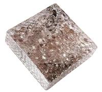 ladrillos de vidrio de proceso, Bloque de vidrio for baño, partición de privacidad y espacio, aislamiento acústico de cristal, 3,9 x 3,9 x 1,9 pulgadas(5pcs)
