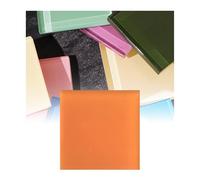 ladrillos de vidrio de proceso, Paquete de 100 bloques de vidrio cuadrados multicolor de 9,9 x 9,9 x 0,8 cm for tabiques.(Orange)
