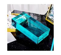 ladrillos de vidrio de proceso, Partición espacial multicolor de 7,8 x 3,9 x 1,9 pulgadas con transmisión de luz, aislamiento térmico y acústico.(Light Blue)