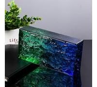 Ladrillos macizos de vidrio para modernos separadores de ambientes, paredes divisorias decorativas pulgadas, bloque de cristal transparente(K)
