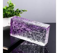 Ladrillos macizos de vidrio para modernos separadores de ambientes, paredes divisorias decorativas pulgadas, bloque de cristal transparente(M)