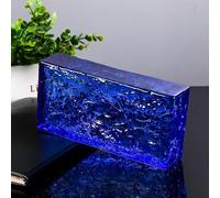 Ladrillos macizos de vidrio para modernos separadores de ambientes, paredes divisorias decorativas pulgadas, bloque de cristal transparente(P)