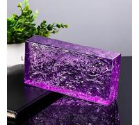 Ladrillos macizos de vidrio para modernos separadores de ambientes, paredes divisorias decorativas pulgadas, bloque de cristal transparente(E)