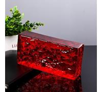 Ladrillos macizos de vidrio para modernos separadores de ambientes, paredes divisorias decorativas pulgadas, bloque de cristal transparente(J)
